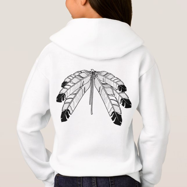 Native Art Kid's Sweatshirt First Nations Shirts (Rückseite)
