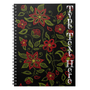 Native Art Notebook Metis Beading Journal Custom Notizblock