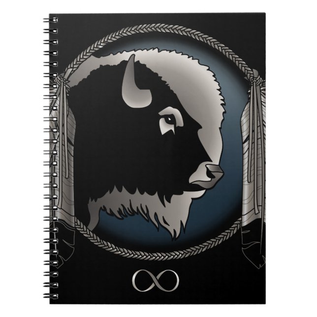 Native Art Notebook Spiritual Animal Metis Journal Notizblock (Vorderseite)