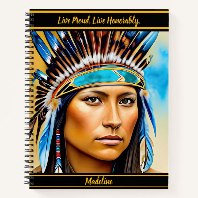 Native Art Notebook: Tribal Elegance Notizbuch (Vorderseite)