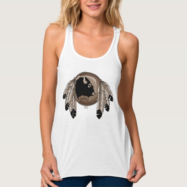 Native Art Tank Top Women's Metis Spirit Animal T (Vorderseite)