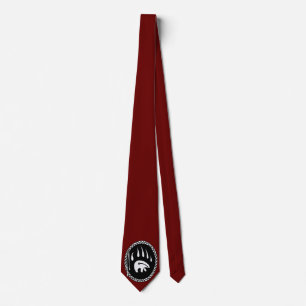Native Bear Art Krawatte Tribal Bear Claw Necktie