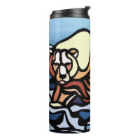 Native Bear Art Tumbler Tasse Polar Bear Trinkbehä