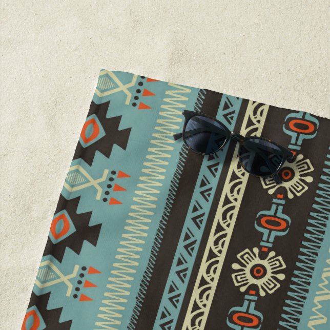 Native Blanket Geometric Muster Beach Handtuch (Beispiel)