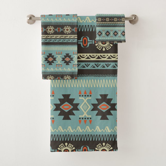 Native Blanket Muster Badhandtuch Set (Insitu)