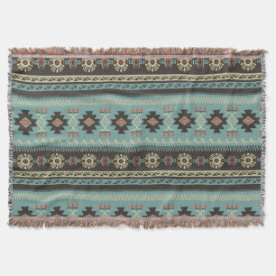 Native Blanket Muster Throw Decke