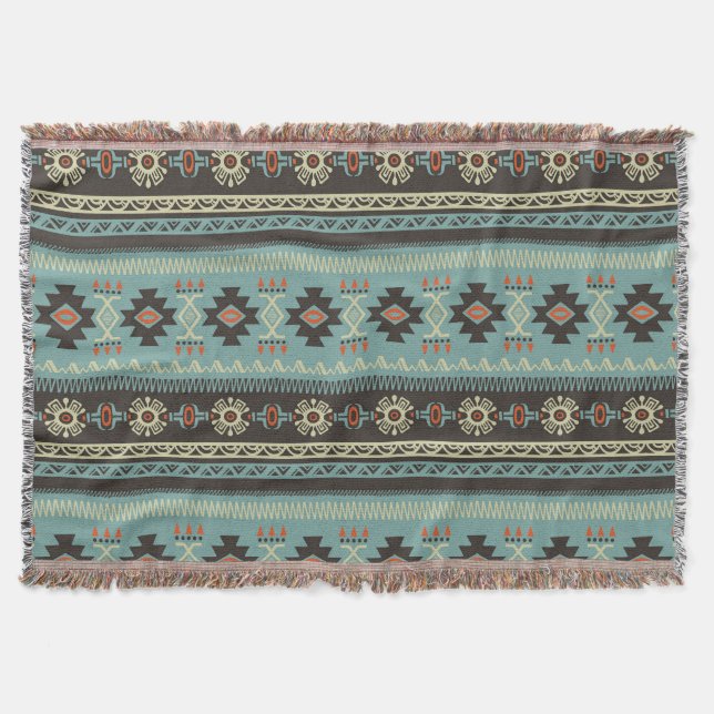 Native Blanket Muster Throw Decke (Vorderseite)