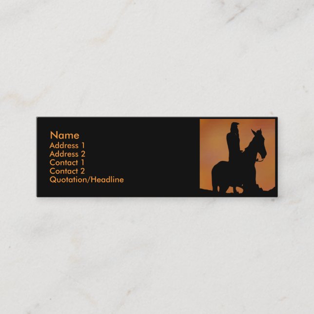 Native Business Card Mini Visitenkarte (Vorderseite)
