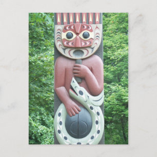 Native Carving Postkarte