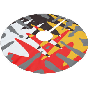 Native Christmas Tree Skirt Tribal 4 Nations Decke Polyester Weihnachtsbaumdecke