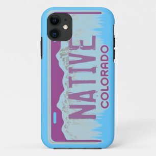 Native Colorado blaues lila Nummernschild iPhone 5 Case-Mate iPhone Hülle
