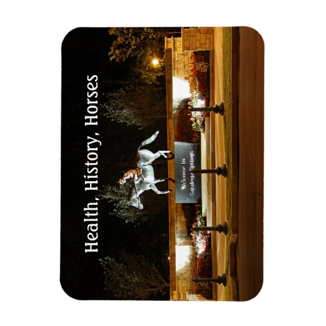 Native Dancer Horse Statue Saratoga Magnet (Vertikal)