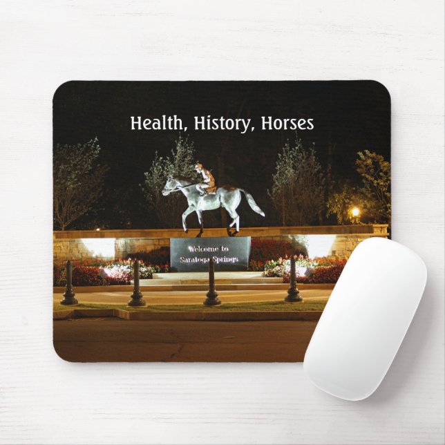 Native Dancer Horse Statue Saratoga Mousepad (Mit Mouse)