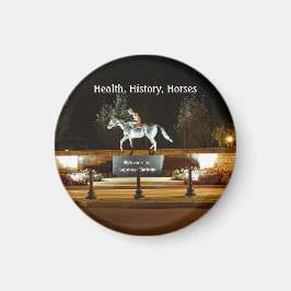 Native Dancer Horse Statue Saratoga Solid Magnet