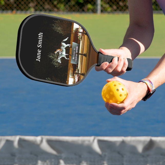 Native Dancer Statue Saratoga Pickleball Paddle (InSitu)
