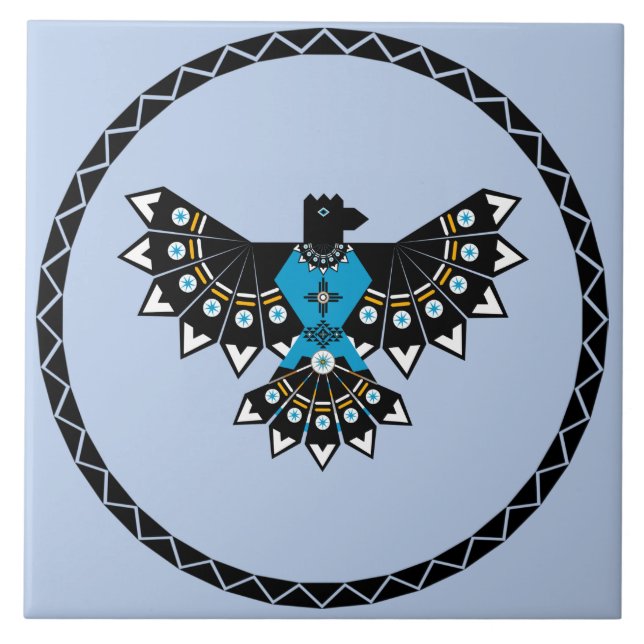 Native Eagle-Keramik Fliese (Vorderseite)