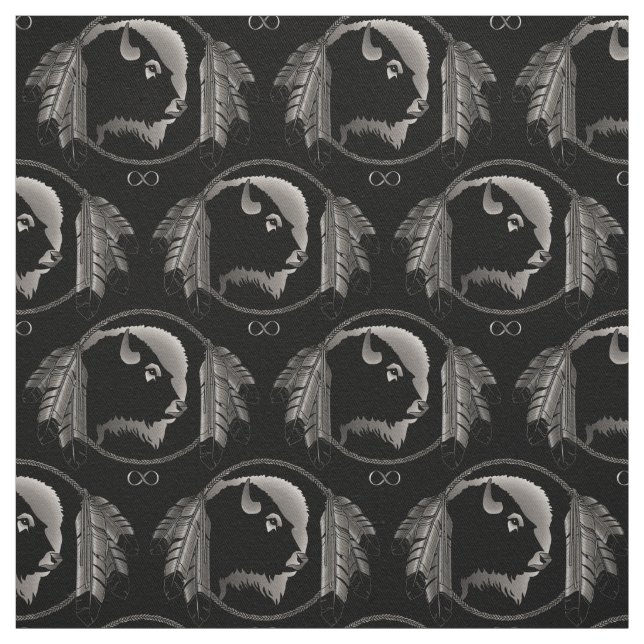 Native Fabric Tribal Wildlife Stoff (Muster)