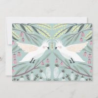 Native Florals und Cockatocks danke Karte
