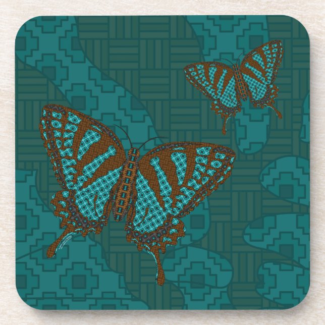 Native Frack Square Untersetzer (Vorderseite)