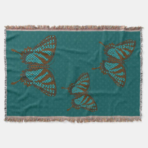 Native Frack Throw Blanket Decke