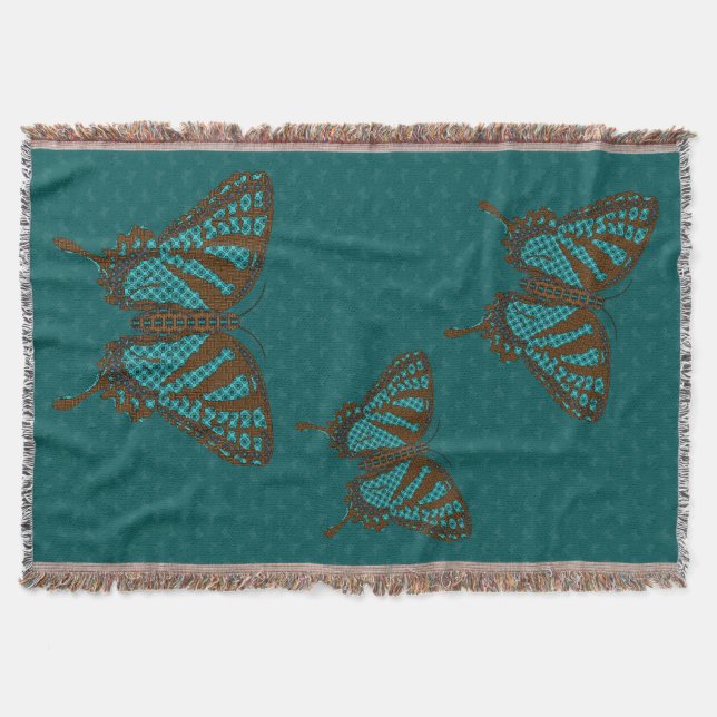 Native Frack Throw Blanket Decke (Vorderseite)