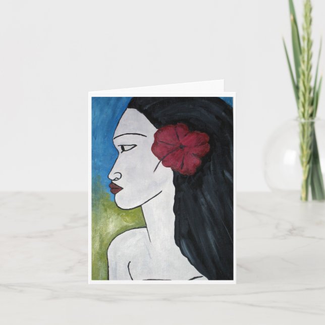 Native Girl Karte (Vorderseite)