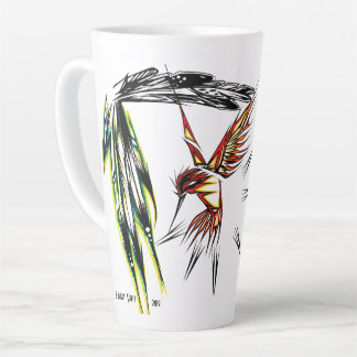Native Hummingbird Totem Latte Tasse