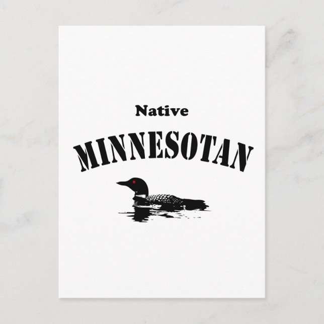 Native Minnesotan Postkarte (Vorderseite)