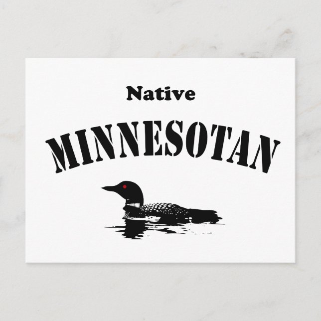 Native Minnesotan Postkarte (Vorderseite)