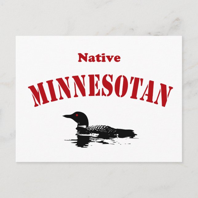 Native Minnesotan Postkarte (Vorderseite)