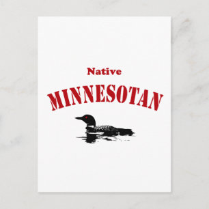 Native Minnesotan Postkarte