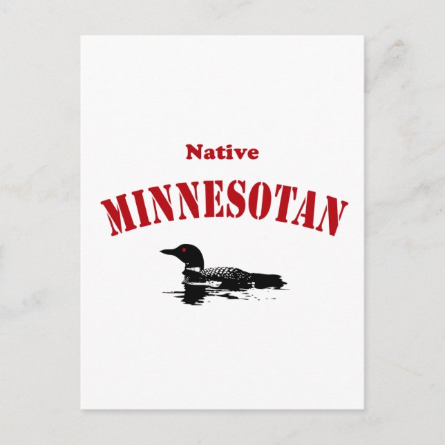Native Minnesotan Postkarte (Vorderseite)