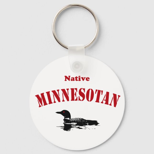 Native Minnesotan Schlüsselanhänger (Vorderseite)