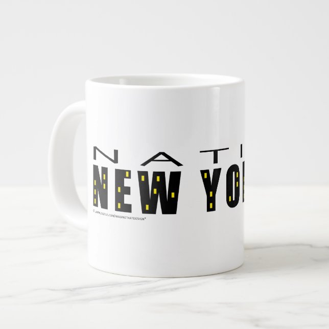 Native New Yorker Jumbo-Tasse (Vorderseite Links)