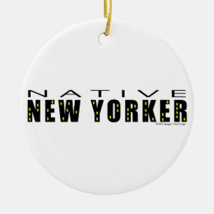 Native New Yorker Keramik Ornament