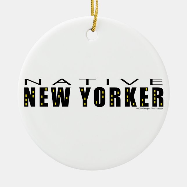 Native New Yorker Keramik Ornament (Vorne)