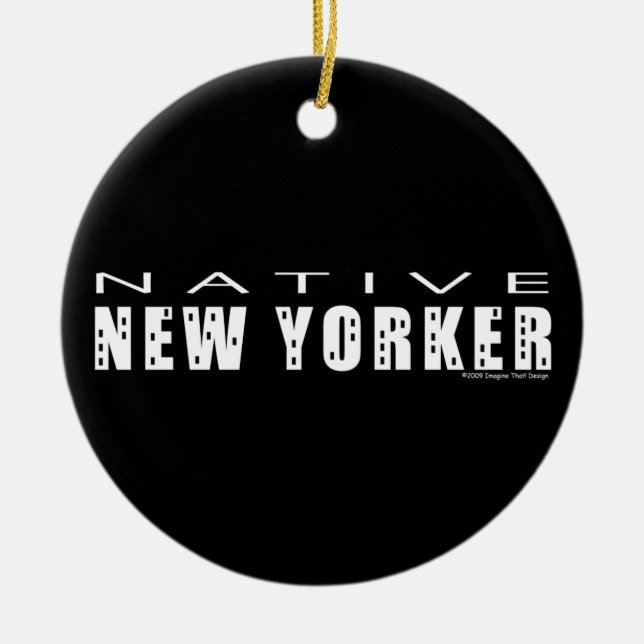 Native New Yorker Keramikornament (Vorne)
