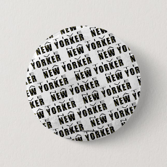 Native New Yorker Pattern Button (Vorderseite)