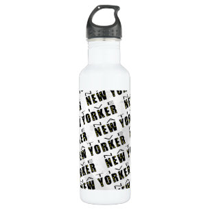 Native New Yorker Pattern Edelstahlflasche