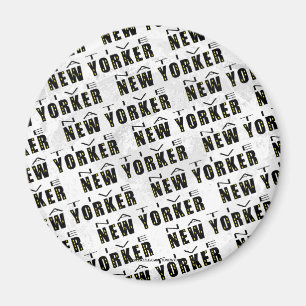 Native New Yorker Pattern Magnet