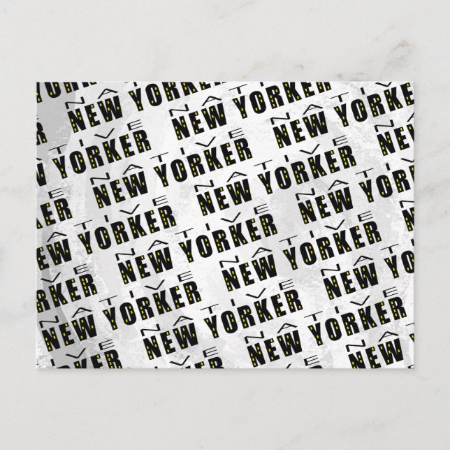Native New Yorker Pattern Postkarte (Vorderseite)