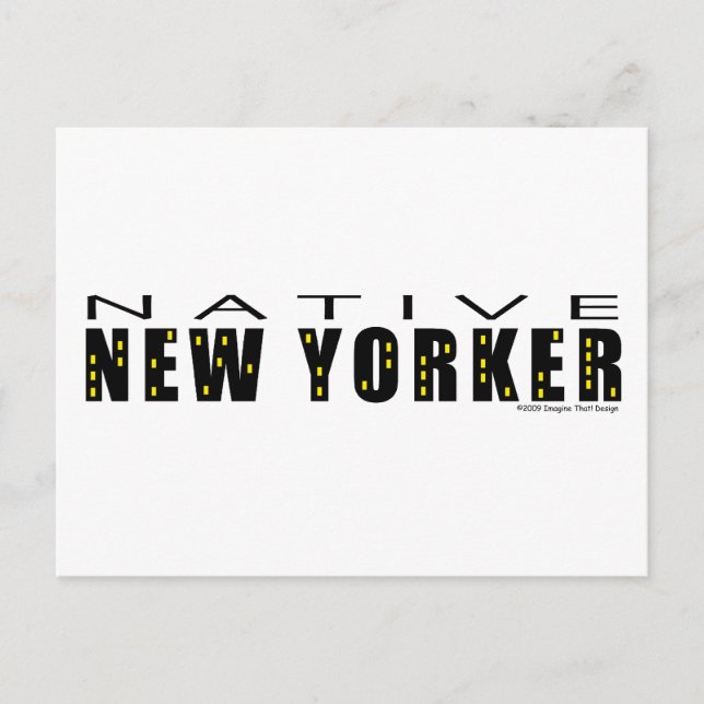 Native New Yorker Postcard Postkarte (Vorderseite)