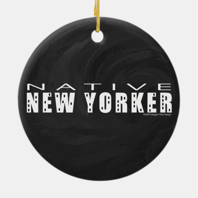 Native New Yorker schwarz Keramikornament (Hinten)