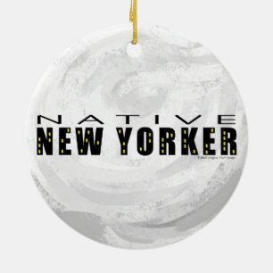 Native New Yorker schwarz Keramikornament