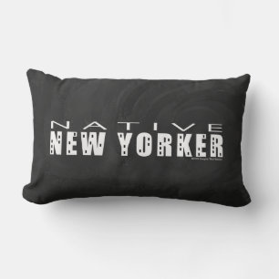 Native New Yorker schwarz Lendenkissen