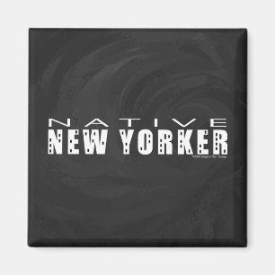 Native New Yorker schwarz Magnet