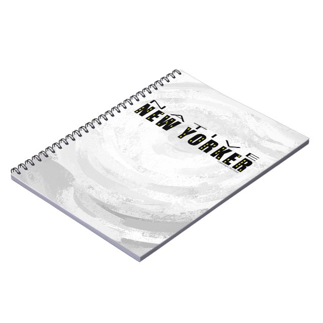 Native New Yorker schwarz Notizblock (Linke Seite)