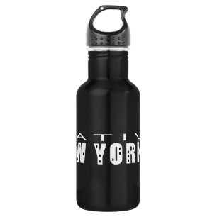 Native New Yorker schwarz Trinkflasche