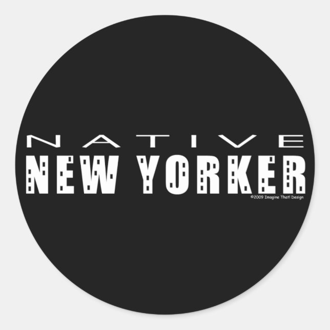 Native New Yorker Stickers (Vorderseite)