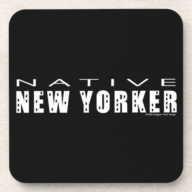 Native New Yorker Untersetzer (Vorderseite)